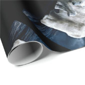 ホッキョクグマ – ミラーブラック ラッピングペーパー (ロールコーナー)