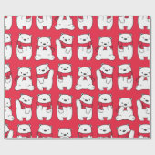 ホッキョクグマ ラッピングペーパー (フラット)