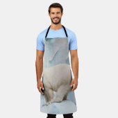 ホッキョクグマ：動物園の生息地の垣根 エプロン (着用した状態)