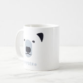 ホッキョクグマ |名パーソナライズされた前 コーヒーマグカップ (正面左)