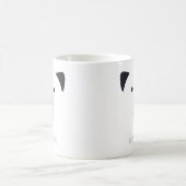 ホッキョクグマ |名パーソナライズされた前 コーヒーマグカップ (中央)