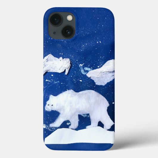 ホッキョクグマ「子どもの芸術」 Case-Mate iPhoneケース (裏面)