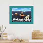 ホッキョクグマ – 急速に沈下 ポスター (キッチン)