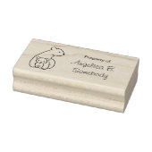 ホッキョクグマ：母と子 ラバースタンプ (スタンプ)