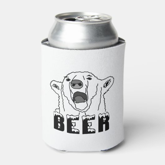 ホッキョクグマ 缶クーラー (缶正面)