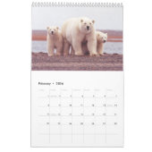 ホッキョクグマ – 12か月カレンダー カレンダー (2月 2026)