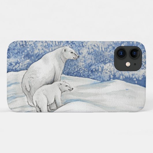ホッキョクグマ Case-Mate iPhoneケース (裏面(横))