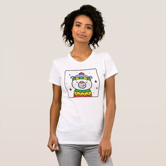 ホッキョクグマ Tシャツ (正面フル)