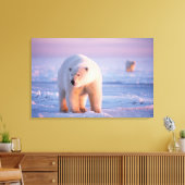 ホッキョクグマ, Ursus maritimus キャンバスプリント (インサイチュ (リビング))