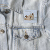 ホッキョクグマ, Ursus maritimus, 子グマ 転がる 3 缶バッジ (インサイチュ)