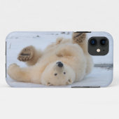 ホッキョクグマ, Ursus maritimus, 子グマ 転がる 3 Case-Mate iPhoneケース (裏面(横))