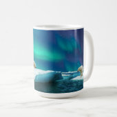 ホッキョクグマAurora Borealis Alaska Mug コーヒーマグカップ (正面右)
