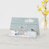 ホッキョクグマGet Well Card カード (黄色い花)