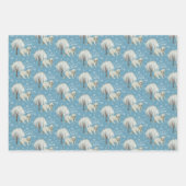 ホッキョクグマLet雪包み紙シート ラッピングペーパーシート (正面2)