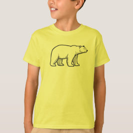 ホッキョクグマTシャツ – シンプルな動物のデザイン Tシャツ