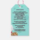 ホッキョクチップのクッキーミックスを瓶に入れたポーラベアチョコレートチップミックス ギフトタグ (裏面)