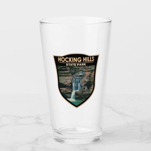 ホッキングヒルズ州パークオハイオアート タンブラーグラス (正面)