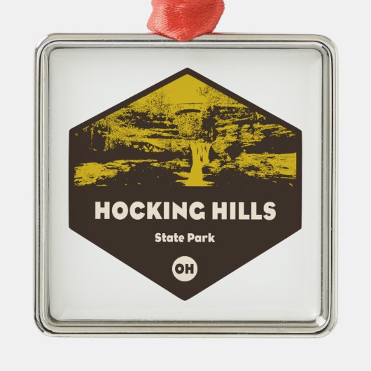 ホッキングヒルズ州パーク メタルオーナメント (正面)