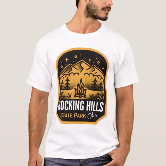 ホッキングヒルズ州立公園 オハイオ州 Tシャツ (正面)