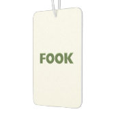 ホックグリーン白い車の空気清浄剤 カーエアーフレッシュナー (左)