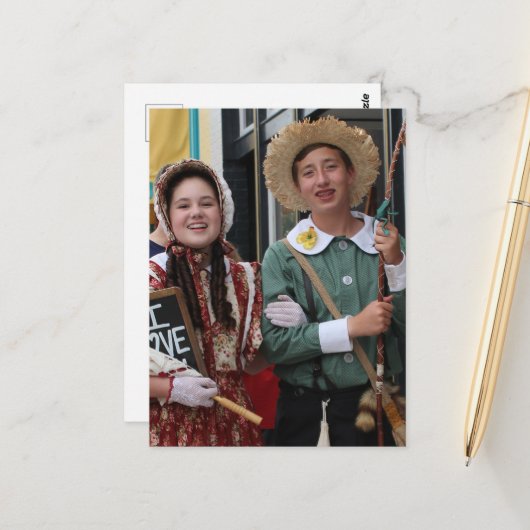 ホックフィンのコスプレ俳優と女優 ポストカード (正面/裏面インサイチュ)