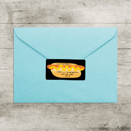 ホックールおもしろいトドッグノベルティ差出人住所 ラベル