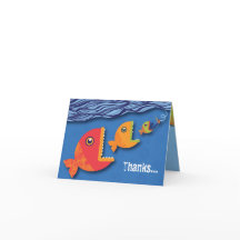 ホック、ライン及び鼻摘みもののサンキューカード