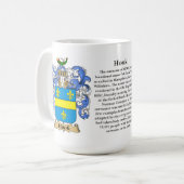 ホック、起源、意味および頂上 コーヒーマグカップ (正面左)