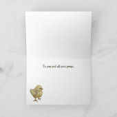 ホッグおもしろいホリデーカード シーズンカード (内部)