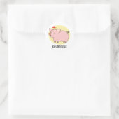 ホッグとキス面白いホッグ豚パン ラウンドシール (バッグ)