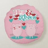 ホッグとキス ラウンドクッション (裏面)