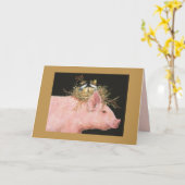 ホッグと《鳥》アメリカゴガラの友人カード カード (黄色い花)