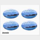 ホッグアイランドライトカスタムプレート 楕円形シール (シート)