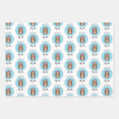 ホッグメリーマヘッジホッグおもしろいジョーク ラッピングペーパーシート (正面2)