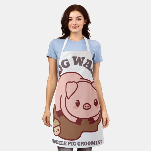 ホッグ洗浄 エプロン (着用した状態)