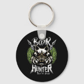 ホッグ狩りおもしろいボーハンターギフト キーホルダー (正面)
