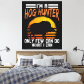 ホッグ狩りボア狩り キャンバスプリント (インサイチュ (寝室))