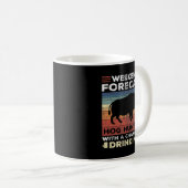 ホッグ狩りヴィンテージウィークエンドビアボーハンターピグ6 コーヒーマグカップ (正面右)