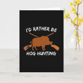 ホッグ狩り私はむしろホッグ狩り カード (黄色い花)