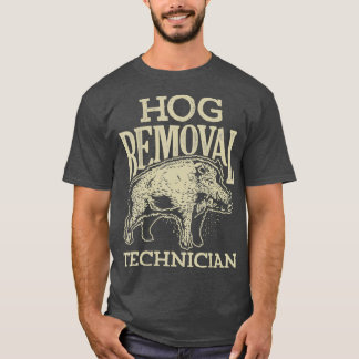 ホッグ除去技術者Tシャツボア狩り豚 Tシャツ