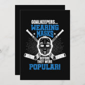 ホッケおもしろいーゴアリーマスクプンアイスホッケー シーズンカード (正面/裏面)