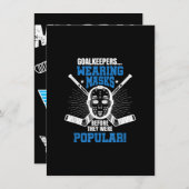 ホッケおもしろいーゴアリーマスクプンアイスホッケー 招待状 (正面/裏面)