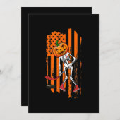 ホッケおもしろいー選手ファンギフトスケルトンハロウィーン シーズンカード (正面/裏面)