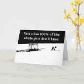 ホッケやる気を起こさせるーカード カード (黄色い花)