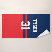 ホッケパーソナライズされたーバスタオル バスタオル (バスタオル)