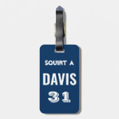 ホッケパーソナライズされたーバッグラベル ラゲッジタグ (裏面縦)