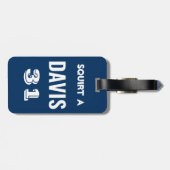 ホッケパーソナライズされたーバッグラベル ラゲッジタグ (裏面横)