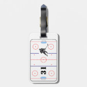 ホッケパーソナライズされたーバッグラベル ラゲッジタグ (裏面縦)