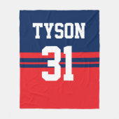 ホッケパーソナライズされたー毛布 フリースブランケット (正面)