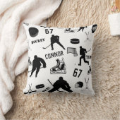 ホッケパーソナライズされたー装飾用クッション クッション (ブランケット)